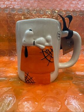 Rae Dunn & Snoopy Halloween 2 sided mug